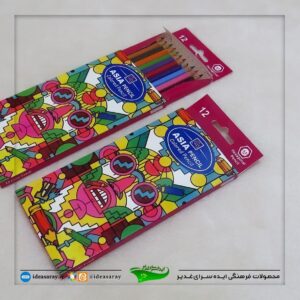 مداد رنگی ۱۲ رنگ‌ آدمیرال و آسیا