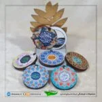 آینه بازشو غدیری طرح مربعی و دایره ای