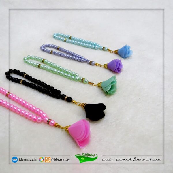 تسبیح ۳۳دانه گلدار